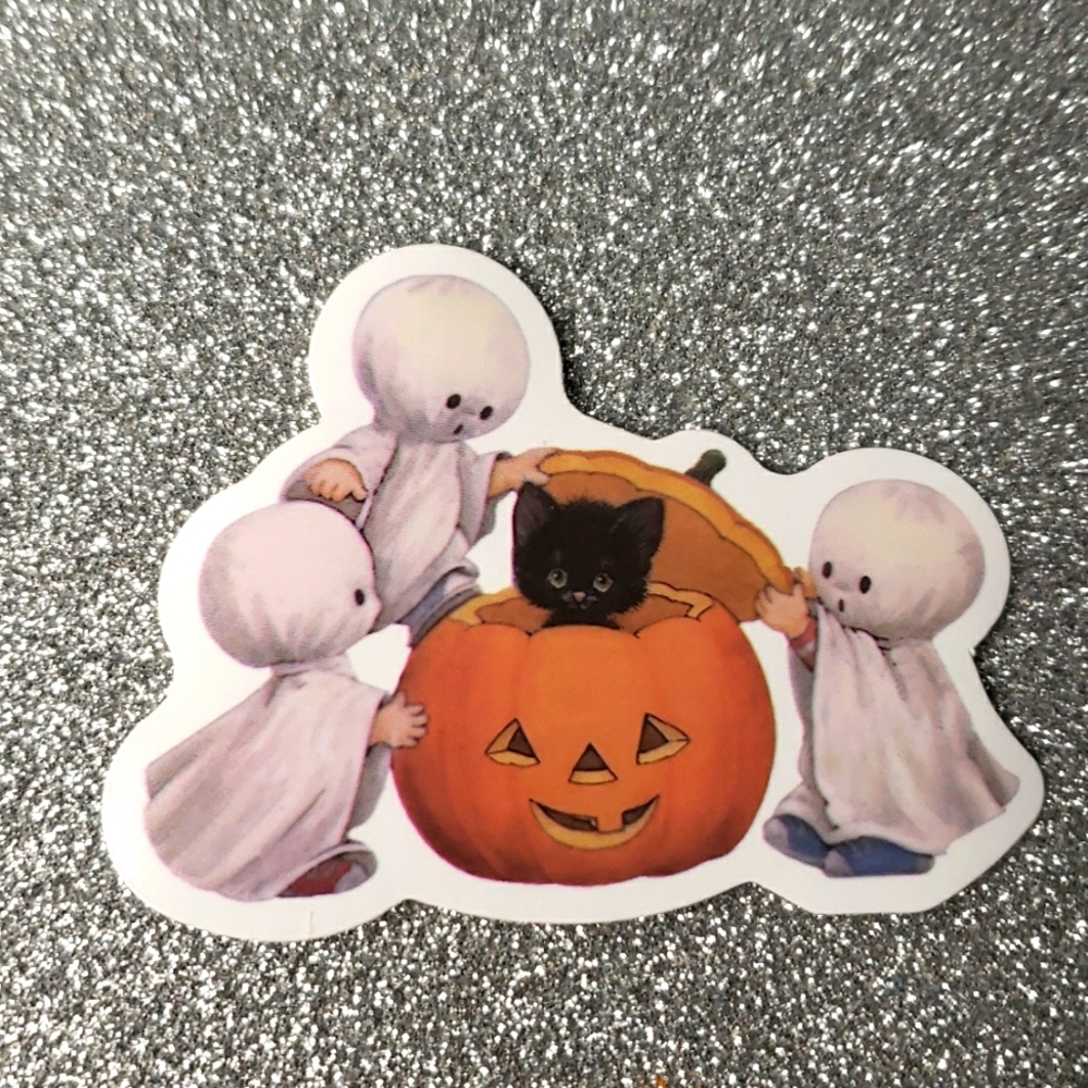 VINTAGE Halloween ART WATERPOOF Sticker